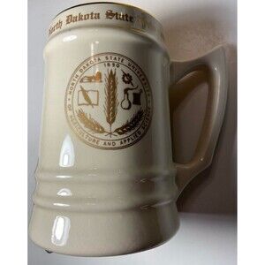 Vintage North Dakota State University College Beer Stein Mug RARE MINTY